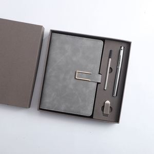 Business Notebook & Notepad Leather Office <b>Diary</b> Pen Gift Set with Promotion for <b>Work</b> & Study - Product Image 1