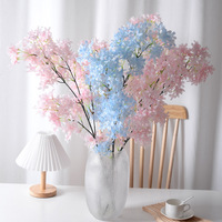 Arrangement de fleurs artificielles en soie réaliste (lilas, fleurs de cerisier, orchidée Wenxin) pour la décoration du plafond de salle de mariage