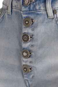 Direct Supply Designer Dondup Koons Light Wash Denim Stretch Jeans Vintage Loose Fit Pantalones hasta el tobillo - Product Image 3