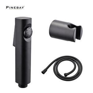 Высококачественный матовый черный ручной распылитель для биде - Product Image 1