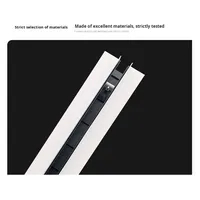 Bande de ventilation en alliage d'aluminium, fente d'inspection, sortie de climatisation, guide d'air double couche, en forme de griffe