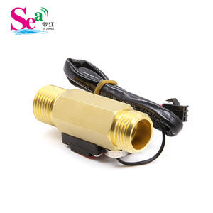 Débitmètre d'eau en laiton avec détection de température à bande de cuivre à 4 points, capteur de débit d'eau à turbine B7, personnalisable, prise en charge OEM - Product Image 6