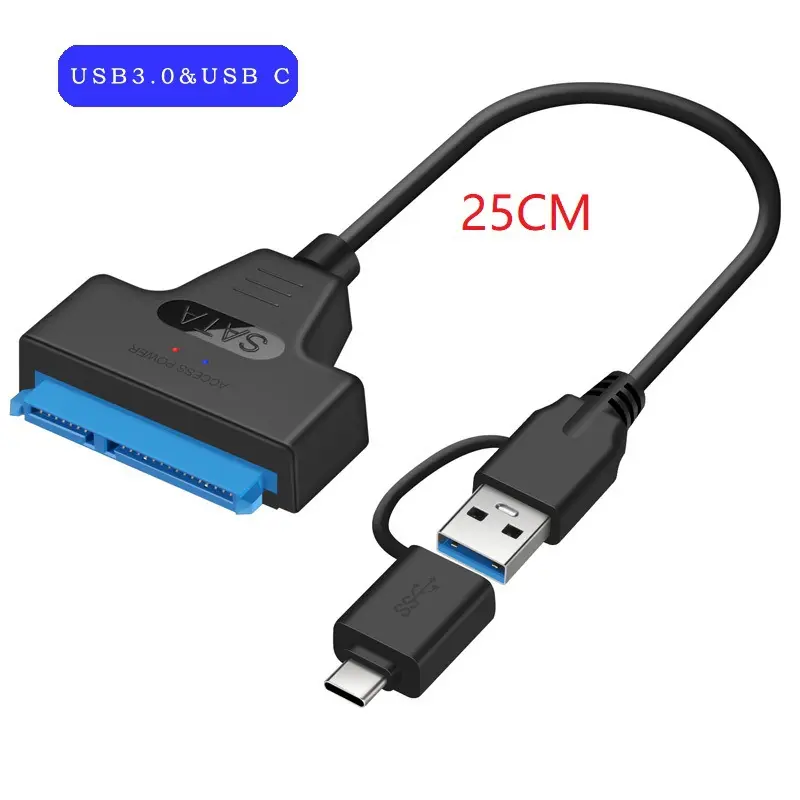 USB 3.0 SATA Adapter Cable USB3.0 to SATA easy Drive Cable Adapter Up to 6 Gbps For 2.5" External Hard Drive SSD HDD laptop