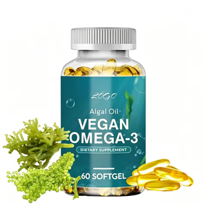 Fournisseur OEM/ODM/OBM <span class=keywords><strong>d</strong></span>'<span class=keywords><strong>huile</strong></span> <span class=keywords><strong>d</strong></span>'algues végétalienne oméga-3, 60 gélules <span class=keywords><strong>d</strong></span>'<span class=keywords><strong>huile</strong></span> <span class=keywords><strong>d</strong></span>'algues <span class=keywords><strong>DHA</strong></span> sans carraghénane - Product Image 1
