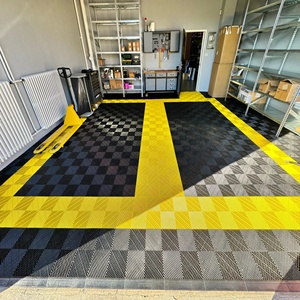 Carreaux de sol de <span class=keywords><strong>garage</strong></span> à grille carrée PP 400*400*18 Carreaux de sol de <span class=keywords><strong>garage</strong></span>/atelier à emboîtement en polymère Tapis de sol de <span class=keywords><strong>garage</strong></span> - Product Image 6