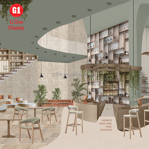 ตู้โชว์ขนมปังไม้สำหรับร้านเบเกอรี่ ตกแต่งภายในร้านค้าปลีก ออกแบบร้านเบเกอรี่ ตู้โชว์ขนมหวานแบบกำหนดเอง - Product Image 5