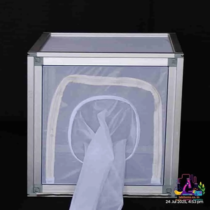 Cage d'élevage d'insectes éducative et réutilisable, panneau frontal en maille d'acier inoxydable, cadre en aluminium, cube 50x50x50cm, personnalisable OEM pour - Product Image 1
