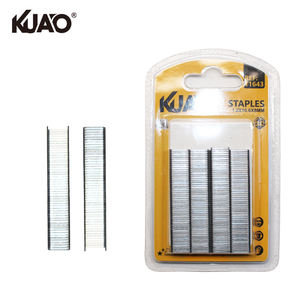 Agrafes à couronne étroite pour emballage de détail avec trou de suspension, agrafes épaisses pour le travail du bois et la menuiserie, 1.2*10.6*8MM, 400 pièces - Product Image 1