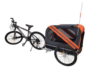 मध्यम आकार के आउटडोर कुत्तों के लिए फोल्डेबल पालतू ट्रेलर और जॉगर बड़े कुत्तों के लिए वाहक के साथ साइकिल कैरियर - Product Image 1