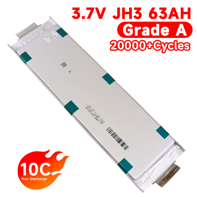 NMC Lithium Ion Pouch Cells Farasis 3.7V 10C E63 Batteries 32Ah 50Ah 60Ah 70Ah 73Ah 80Ah 100Ah 120Ah 124Ah Power Cells