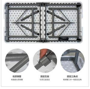 Mesa plegable de picnic verde <span class=keywords><strong>popular</strong></span> de 4 pies - Product Image 4