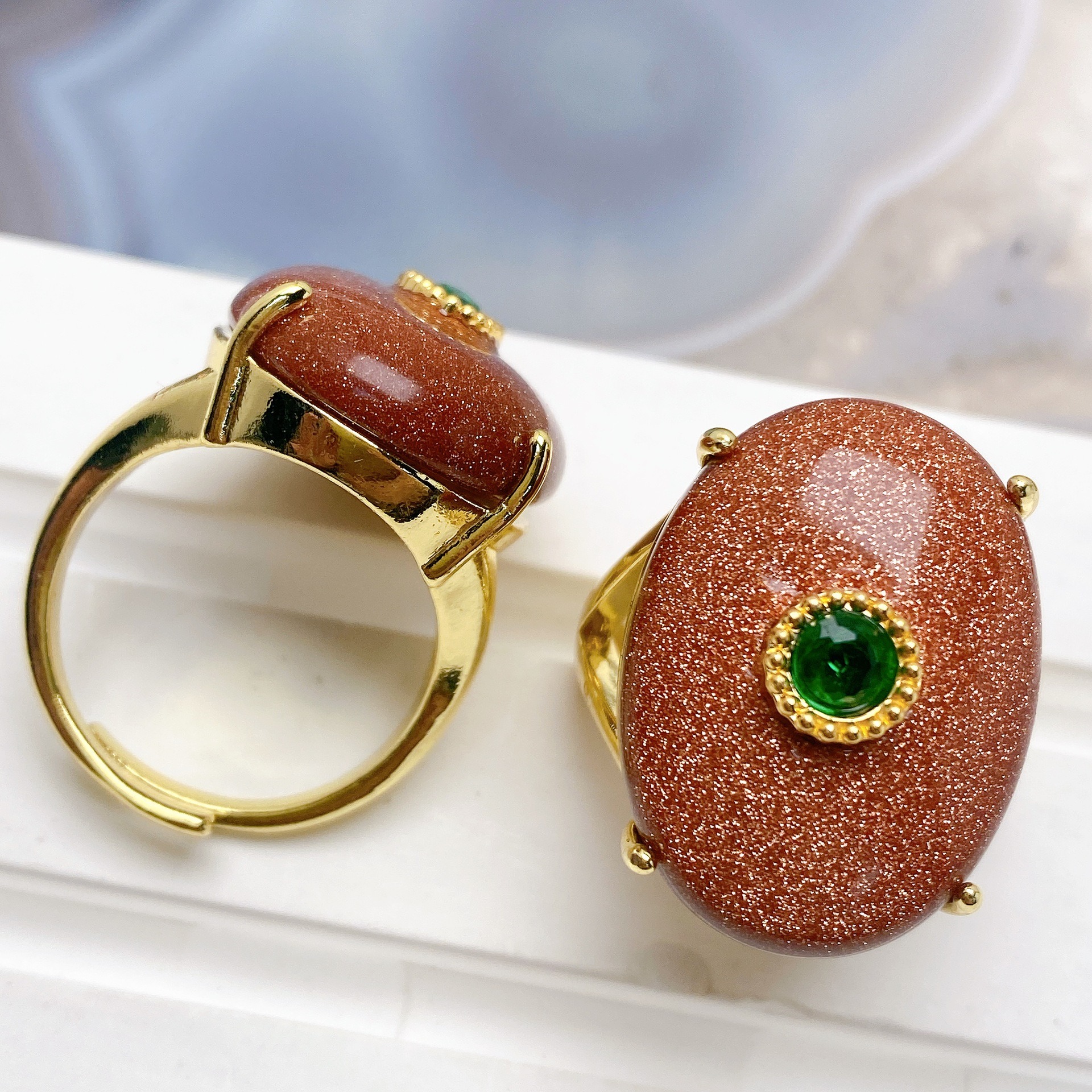 Goldstone coloré