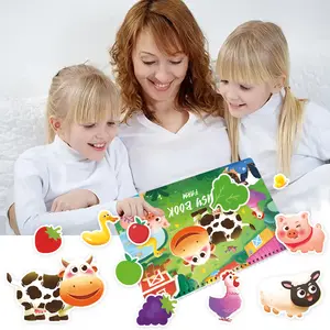 Farm Montessori Preschool autism Learning Activities Busy Book Workbook Binder Toys for Tod