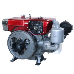 Moteur diesel monocylindre professionnel robuste 4 temps refroidi par eau ZS1100M 15 CV avec démarrage électrique et pompe à eau - Product Image 1