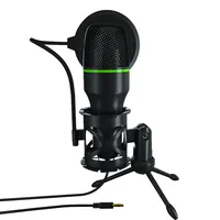 Nuova attrezzatura di trasmissione in diretta di registrazione professionale microfono a condensatore cablato da 3.5mm microfono gaming mikrofon