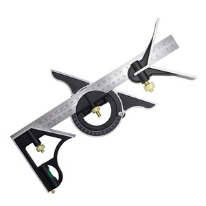 12 polegadas Multi-Function aço inoxidável Horizontal quadrado direito 90 graus Woodworking ângulo Régua - Product Image 1