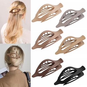 Juego de Pinzas para el Cabello Más Vendidas, Pinzas Rectangulares Mate Antideslizantes para la Parte Trasera de la Cabeza, Accesorios de Moda para el Cabello - Product Image 2