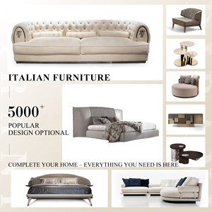 Gainsville Muebles Villa Sofá de gran tamaño Conjunto Muebles de sala Blanco Crema Diseño moderno Suave Cómodo Sofás grandes - Product Image 6