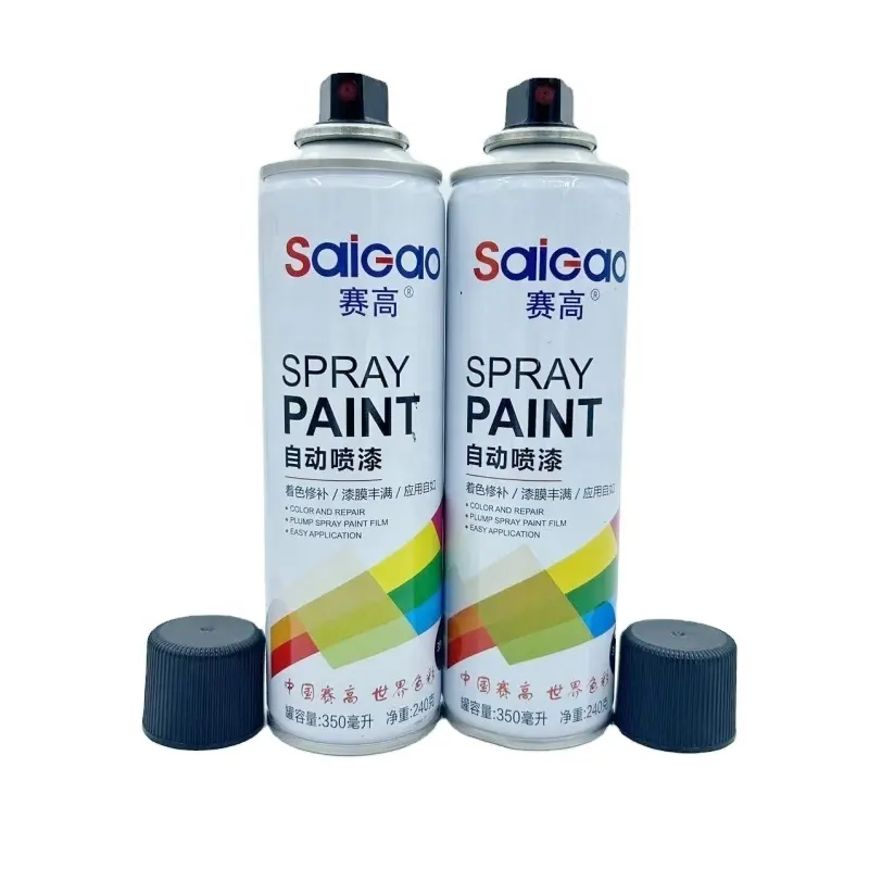 Metallic color spray paint shining your product