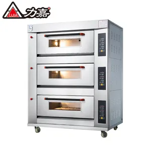 Oven panggang otomatis komersial kualitas tinggi, Oven Gas mewah cocok untuk roti