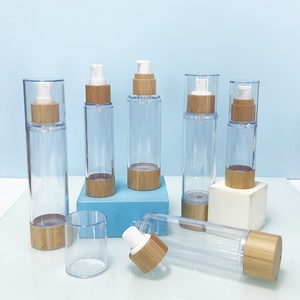 Botella vacía con bomba sin aire de 30 ml, botellas de loción de 50 ml, leche limpiadora, esencia, tónico, botella de loción sin aire de bambú de 30 ml, botella de loción de madera sin aire para suero - Product Image 6