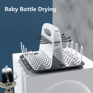 กล่องเก็บขวด NHD-586แบบ NHD กล่องเก็บของทรงกระบอกแบบพลาสติกพร้อมรูระบายน้ำออกจากขวดนมได้ด้วยตัวเองรูปทรงพีระมิดทำจาก PP ปราศจากสาร BPA - Product Image 2