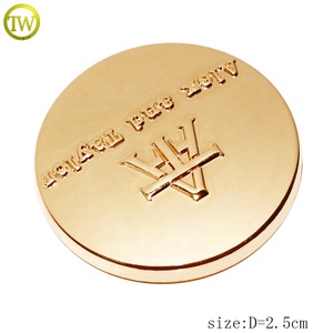 Von Chinesischem Hersteller Gefertigter Kleidungs-Metallknopf aus Zinklegierung, Vergoldeter Metallknopf mit Löchern für Mantel-Accessoires - Product Image 2
