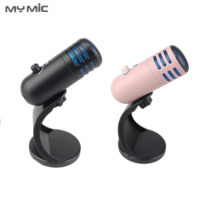 MY MIC U30RK RGB USB Condenser Streaming Gaming Microphone Plug&Play Studio Compatible With Windows/MAC for Podcasting Recording