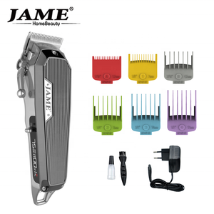 Tondeuse à cheveux professionnelle JAME JM-G500 avec nouvel écran LCD latéral, design entièrement métallique pour usage hôtelier, prise US, batterie au lithium - Product Image 3