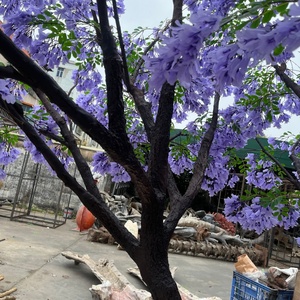 Nouveaux produits populaires : Grand arbre fleuri artificiel en <span class=keywords><strong>Jacaranda</strong></span> violette pour la décoration de mariage - Product Image 4