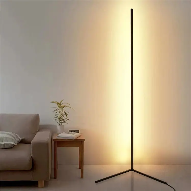 Slimme Hoekvloer Standaard Lampverlichting Moderne Huisdecoratie Vloerlamp Rgb Led 10 Plastic Witte Luces 80 20W 100