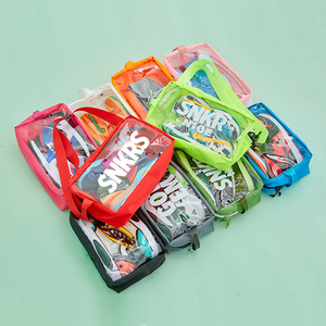 Borsa Portascarpe Riflettente Personalizzata per Sneakers <span class=keywords><strong>da</strong></span> Viaggio con Cerniera per Set di Scarpe - Product Image 3