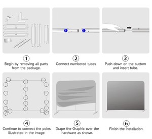 Ráp nhôm 3x3 triển lãm thương mại gian hàng thẳng triển lãm đứng cho tradeshows và hiển thị - Product Image 4