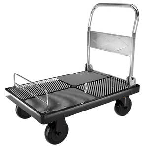 Chariot de manutention industriel pliable à quatre roues verrouillables, 150 kg, plateforme en nylon, chariot de stockage OEM, outils de stockage - Product Image 3