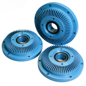 Dissipateur thermique de type ailette en aluminium usiné CNC de haute précision |   Disque de refroidissement de la couvercle d'extrémité de la turbine pour machines industrielles - Product Image 3