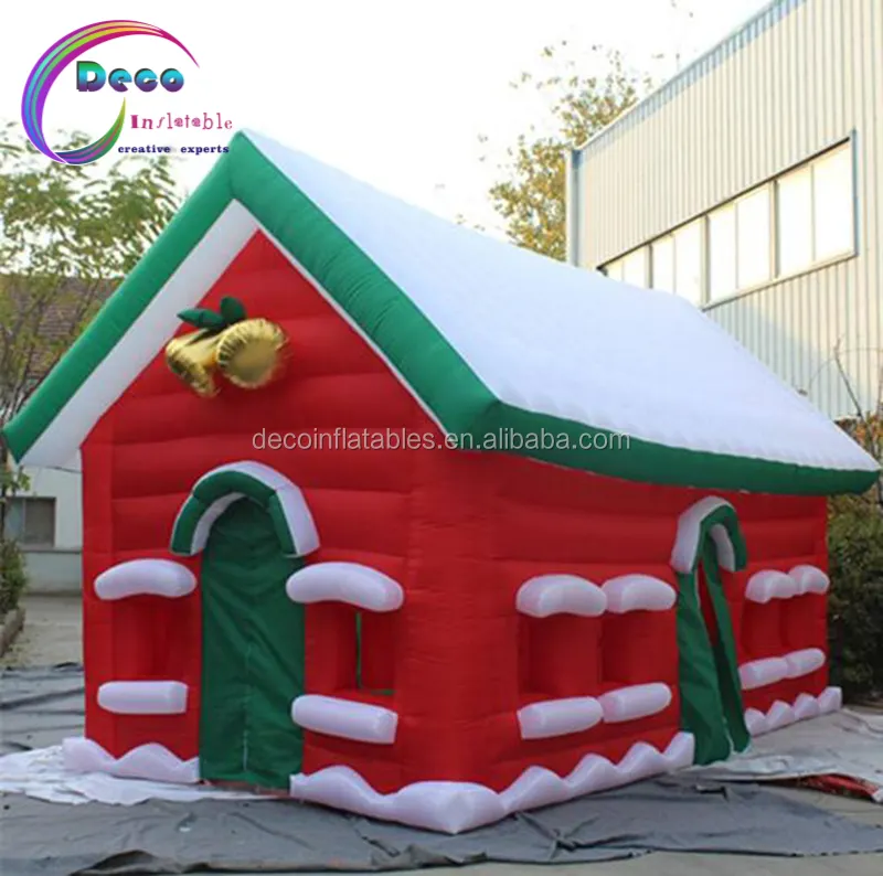 Opblaasbare Kerst Huis Met Kerstman/Opblaasbare Tent