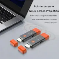 Dongle Pemancar & Penerima Video 1080P 50M Kompatibel Nirkabel untuk TV PC Projecto