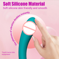 Vibromasseur sans fil japonais pour femmes, baguette de massage clitoridienne, vibromasseur électrique bleu pour point G, jouet sexuel féminin