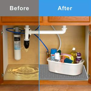 Siliconen onderkastmat waterdicht, 86 x 56 cm, onderkastbeschermer, houdt tot 12,5 liter vloeistof vast - Product Image 5