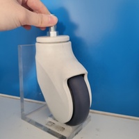 PR TPE 4in 100mm Roulette de poussette pour bébé Roue de roulette médicale pivotante