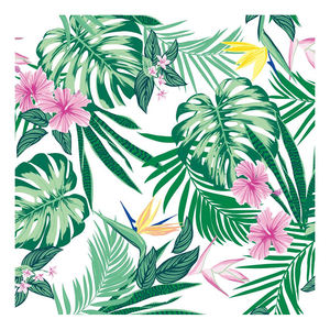 थोक गर्म बेच पर उष्णकटिबंधीय डिजाइन काई क्रेप शिफॉन डिजिटल मुद्रण कपड़े के लिए कपड़े - Product Image 2