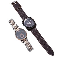 Set Hadiah Kreatif Fashion untuk Pria Dompet Besi + Jam Tangan Quartz + Parfum (3pcs/set)