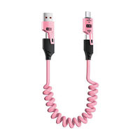 Kabel Data USB Tipe C 1.5M 4-In-1 USB C Kabel Data Pengisian Cepat 65W Pengisian Cepat untuk Ponsel 3A