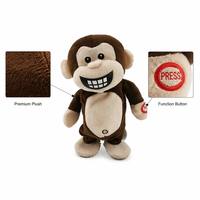 Nouveau jouet amusant Mini Singe 2026 - Animal en peluche électronique à capteur tactile, cadeau animal miniature doux