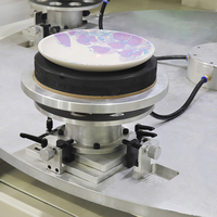 Machine d'impression par tampographie pour bols, assiettes et plats en céramique, 3 couleurs, grande taille