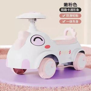 Nouvelle Voiture Électrique à Quatre Roues Style Yo-Yo, Jouet à Pousser et Tordre pour Bébé avec Roues Universelles, pour Enfants de 1 à 3 Ans, en Plastique - Product Image 2