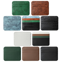 Pemegang kartu kredit kulit asli kustom-dompet minimalis untuk Pria & Wanita-Ultra tipis & desain ramah perjalanan