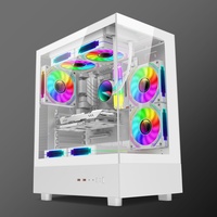 AntarcChill New Arrival Computer MATX Gaming Transparent Case Cabinet CPU Chassis for Desktop With Tempered Glass PC Case