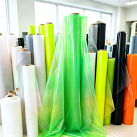 Rouleau de film PVC semi-fini en gros, résistant aux basses températures, pour le processus de composation de tissus polyester et nylon