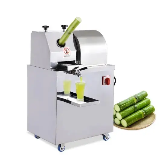 High efficiency Commercial Sugar Cane Juicer with Faucet 3 sugarcane juice making machine